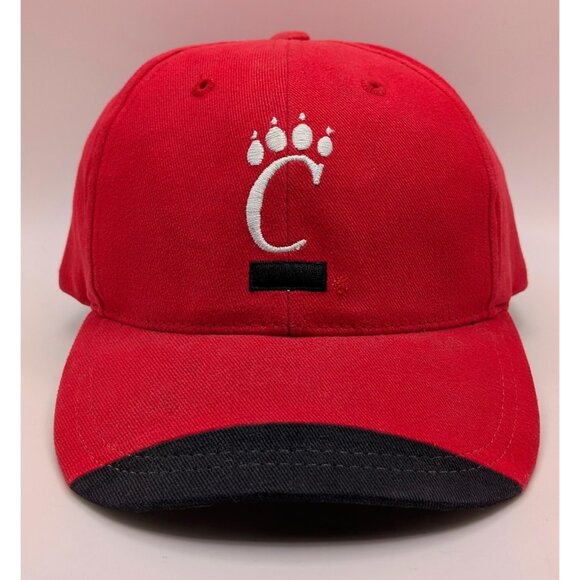 Cincinnati Bearcats YOUTH Hat Cap Vintage Snapback KIDS Annco Red Black Tip VTG - Picture 2 of 5